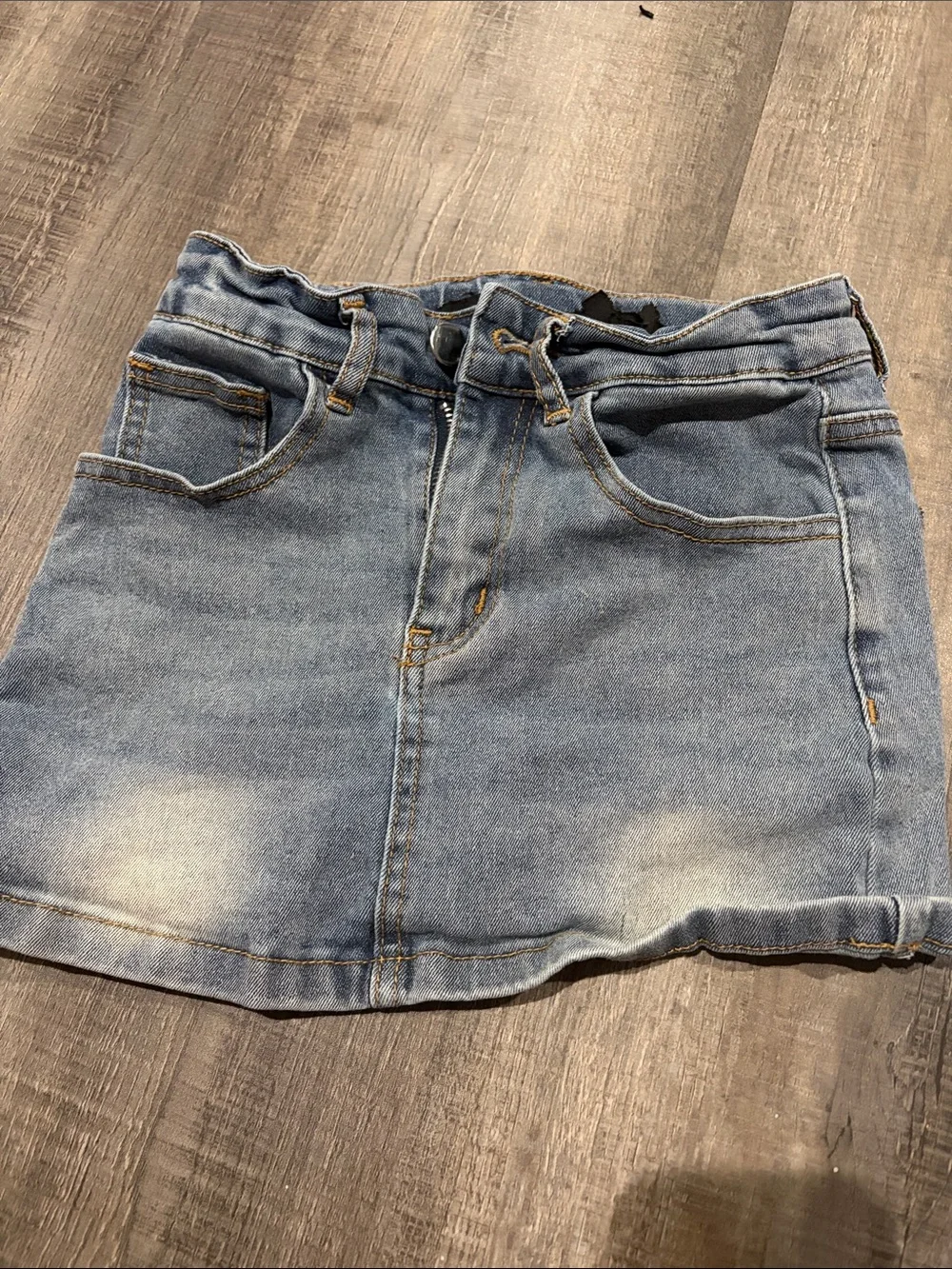 Denim Mini Skirt - Light Blue